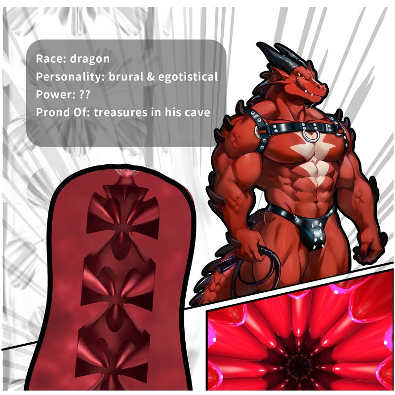 GibbonBoi Red Dragon Animal Male Masturbator-3