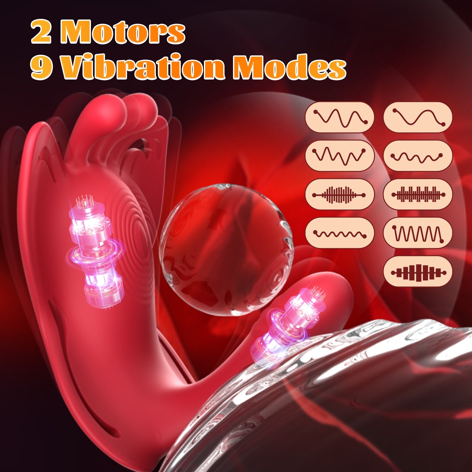 Hgod Butterfly Wearable Clit & G-Spot Vibrator App Controlled-3