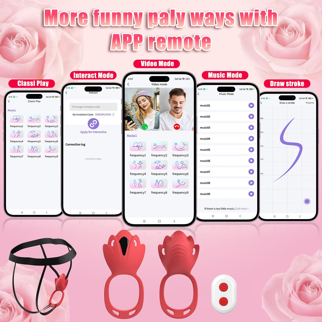 Hgod Fire Wearable Clit Vibrator App & Remote Controlled