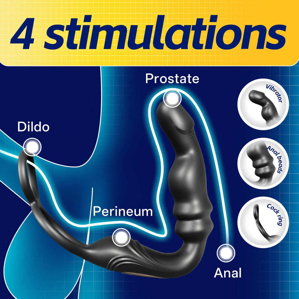 Hgod Michelle Swinging Prostate Massager with Cock Ring App Controlled-2