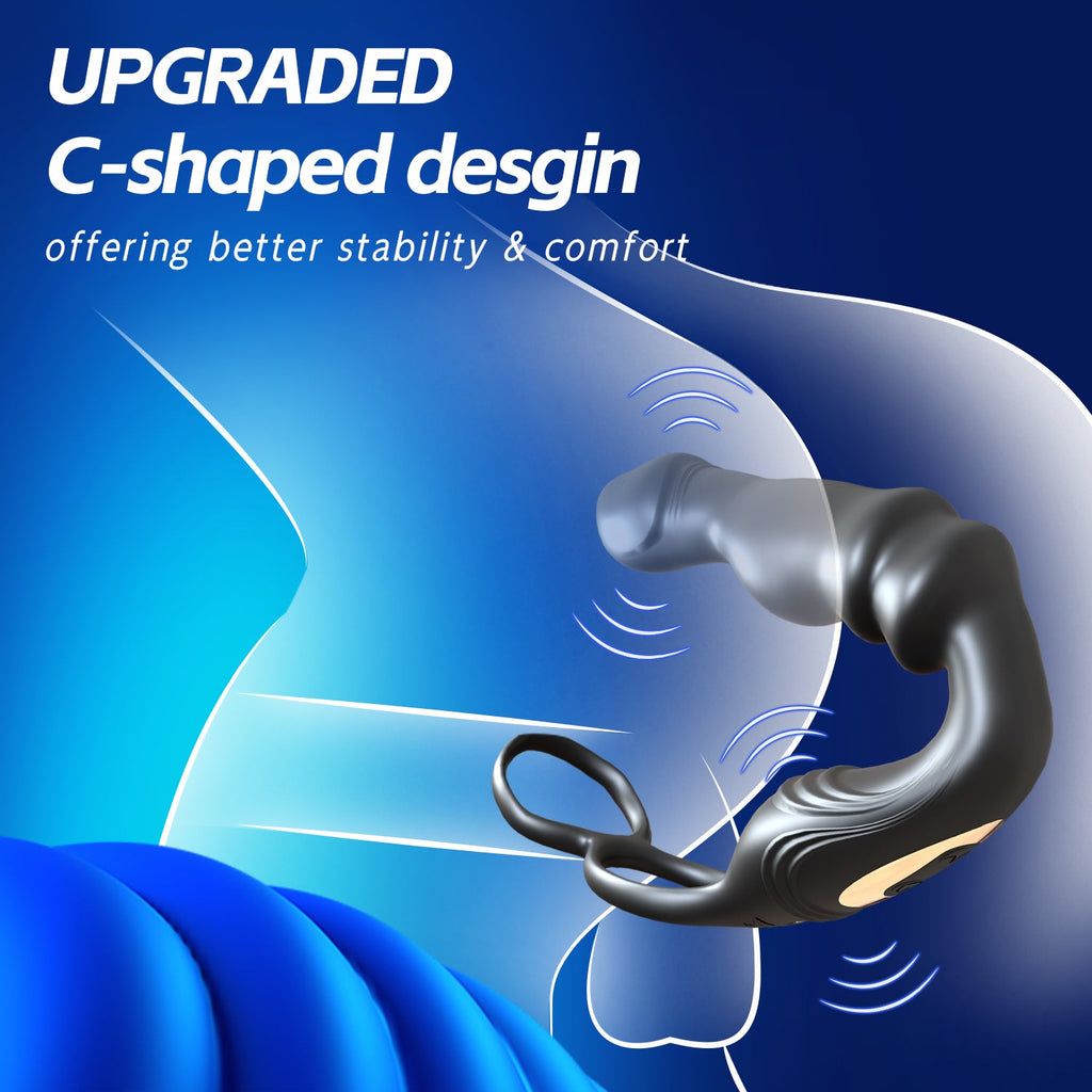 Hgod Michelle Swinging Prostate Massager with Cock Ring App Controlled-4