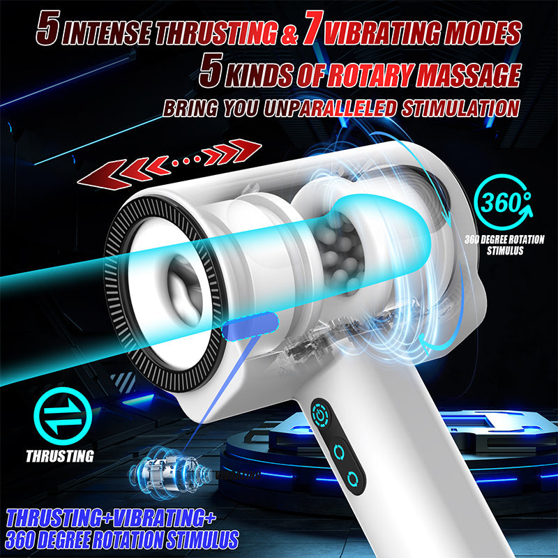 Hgod Thor 2 Thrusting & Rotating Male Masturbator-2
