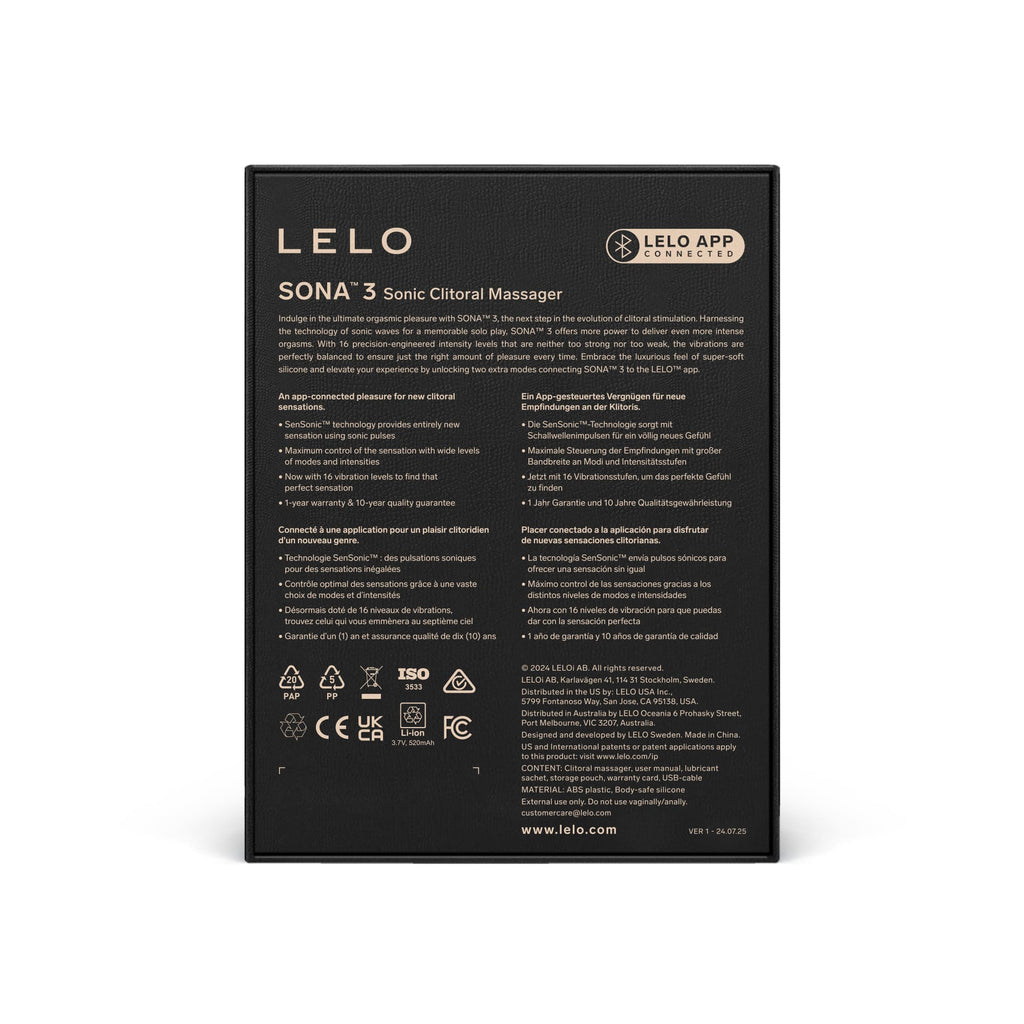 LELO Sona 3 Clitoral Suction Vibrator App Controlled-4