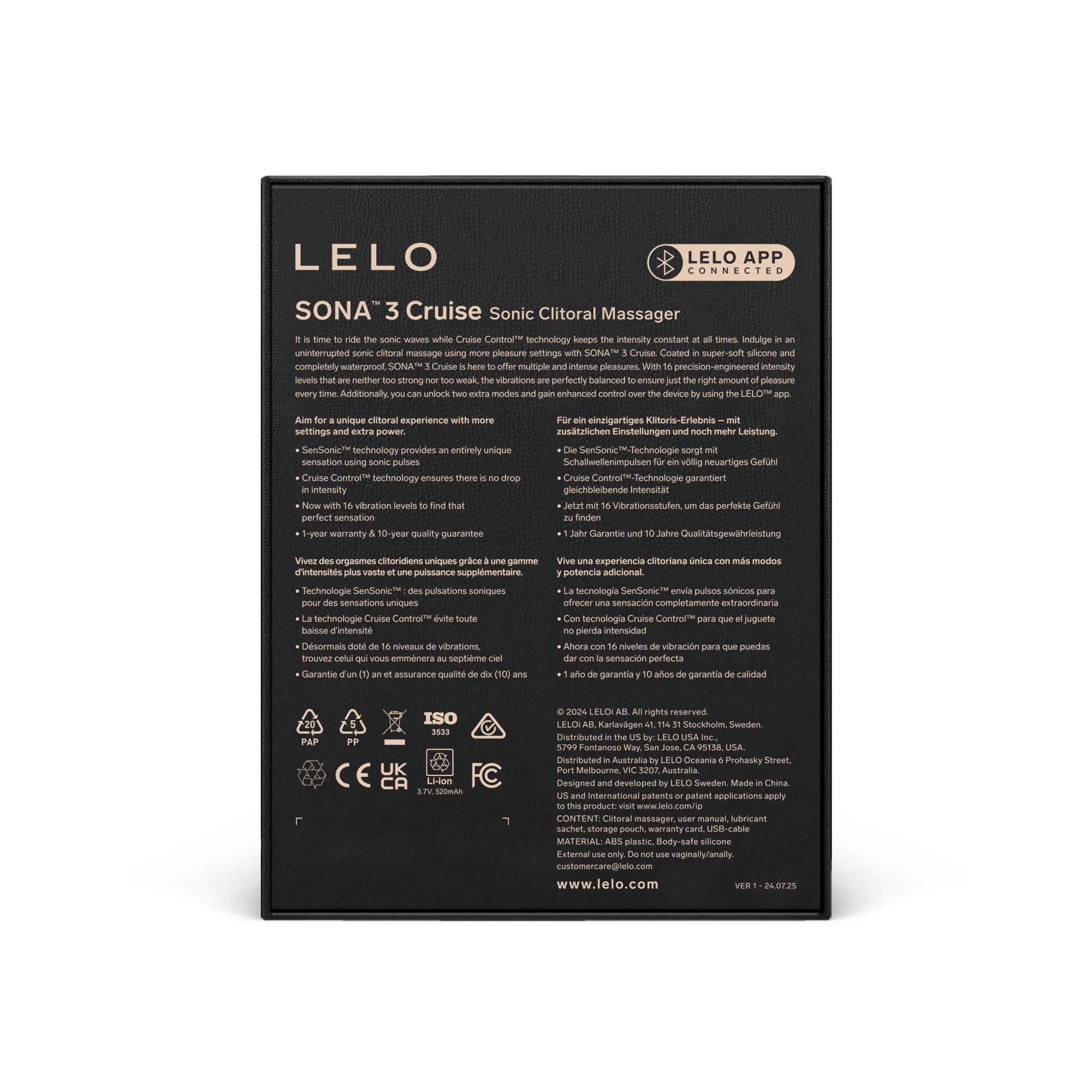 LELO Sona 3 Cruise Clitoral Suction Vibrator App Controlled-4