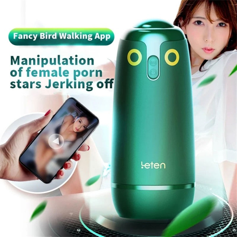 Leten Birds Realistic Vibrating Male Masturbator App Controlled - Yui Hatano-2