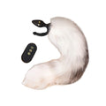 LOCKINK E-Stim Anal Plug with Fox Tail Remote Controlled-0