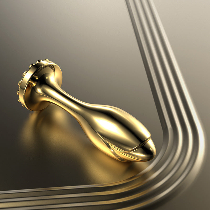 LOCKINK Sevanda Gold Metal Butt Plug with Pearl Base