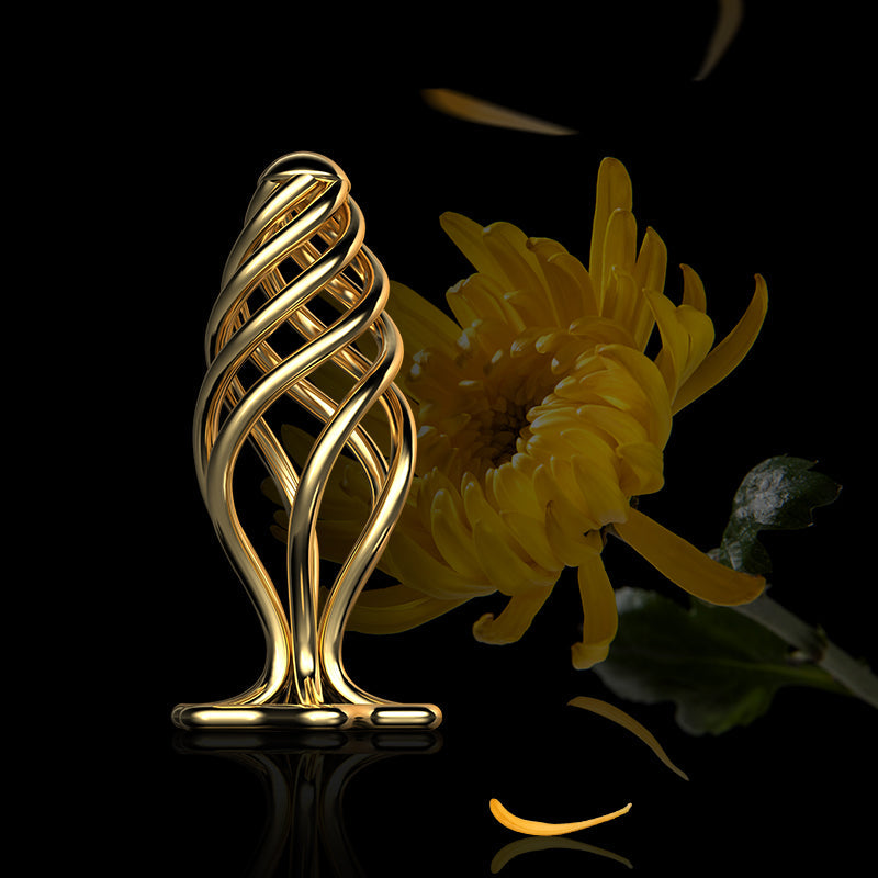 LOCKINK Sevanda Hollow Gold Metal Butt Plug-4