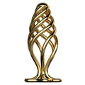 LOCKINK Sevanda Hollow Gold Metal Butt Plug-0