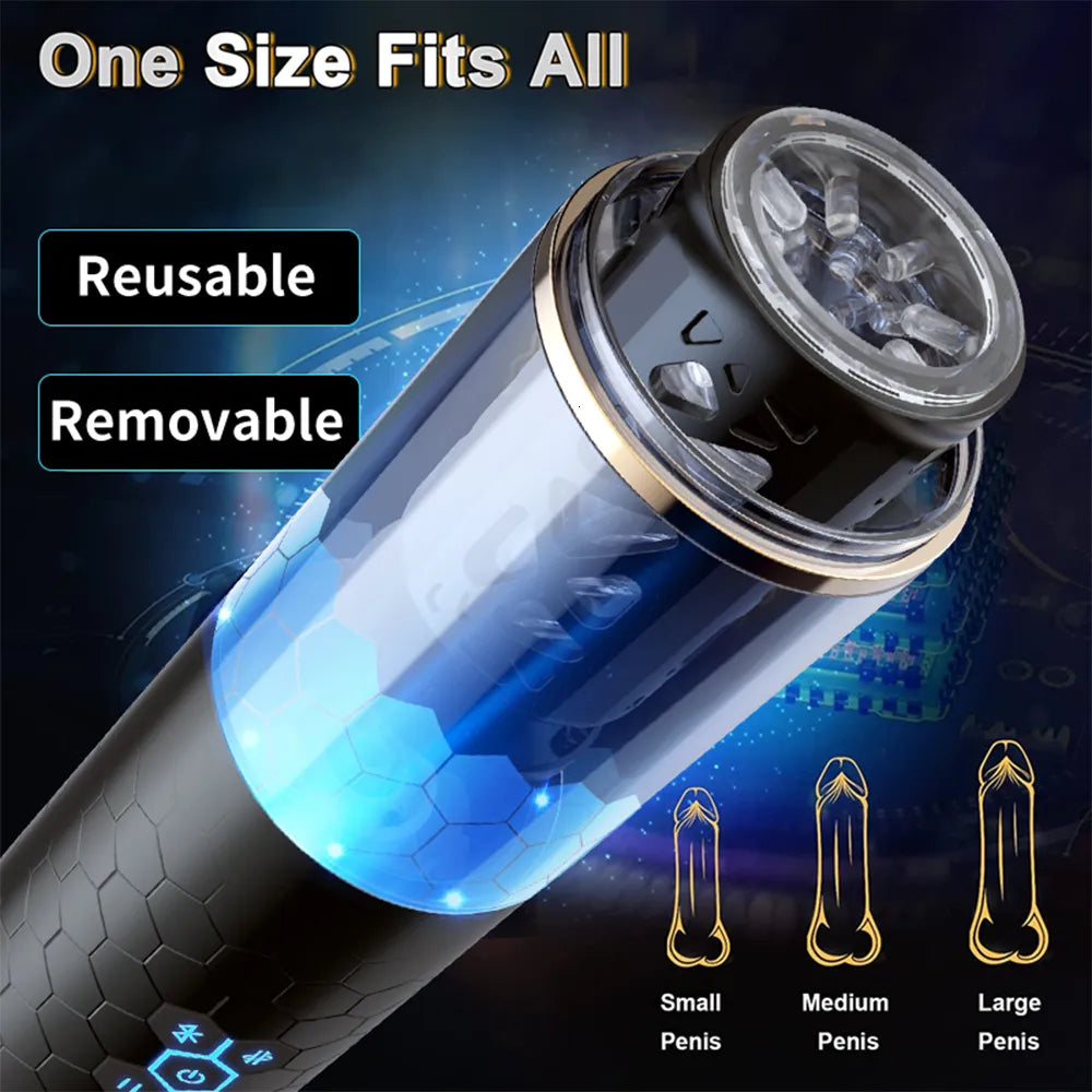 OMYSKY SwardsMan Thrusting & Roataing Male Masturbator Bluetooth-3