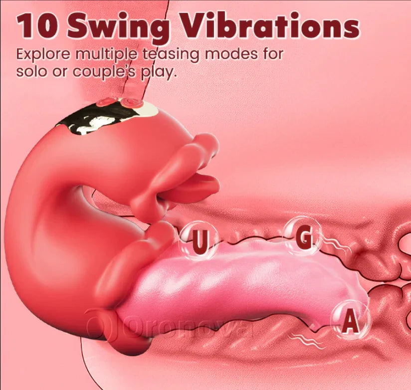 Oronova OpalSway Licking & Swinging G-Spot Rose Vibrator-3