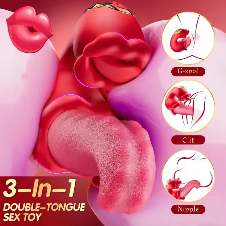 Oronova OpalSway Licking & Swinging G-Spot Rose Vibrator-2