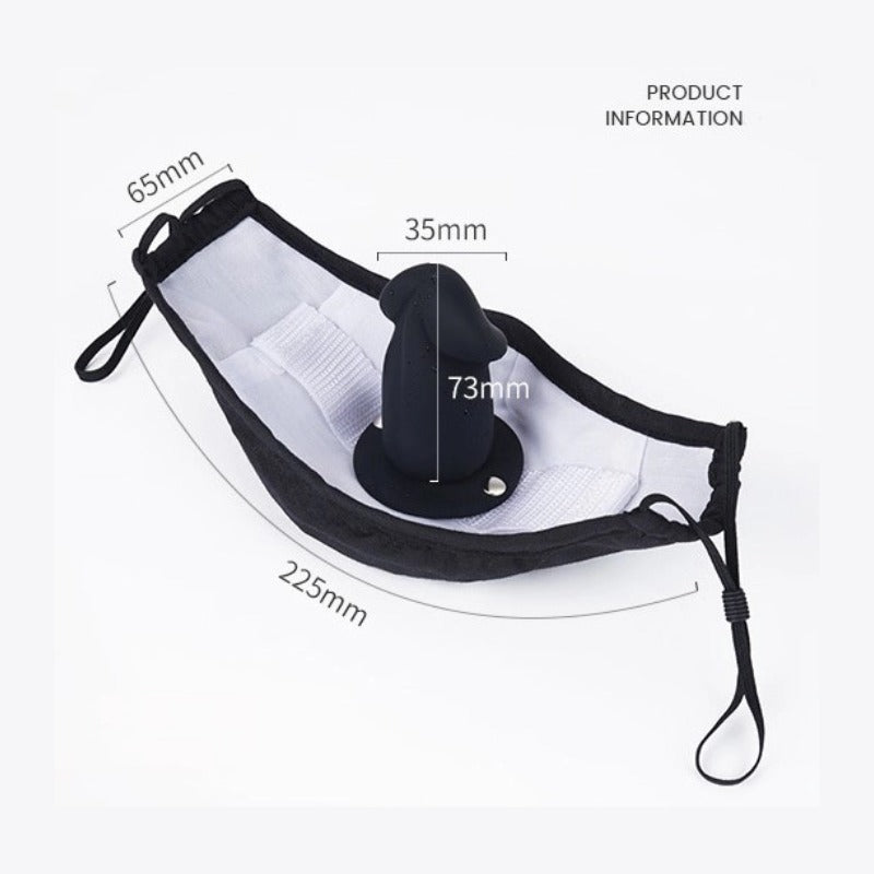 Penis Ball Gag with Mask-3