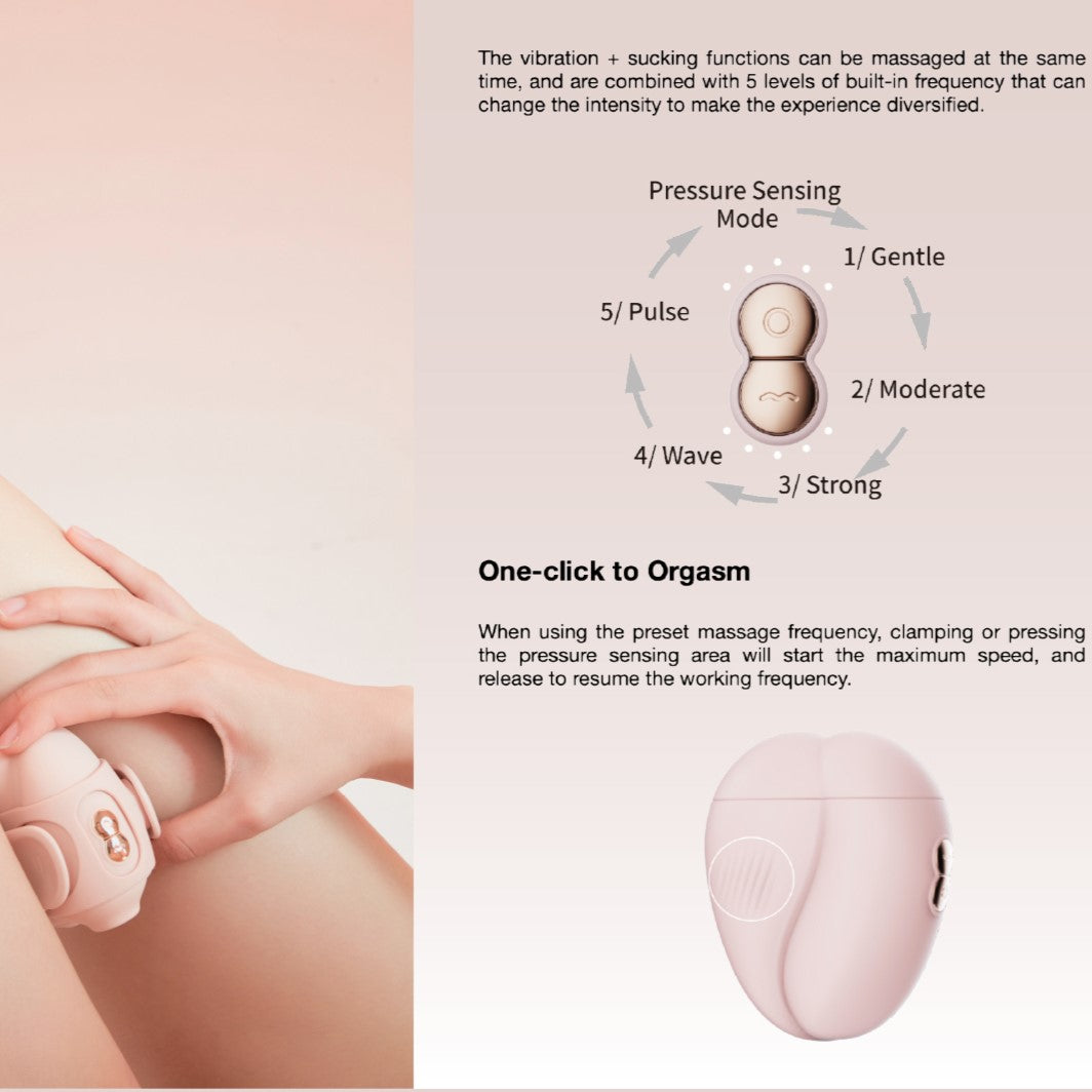QINGNAN #10 Thigh Pressure Sensing Clit Suction Vibrator