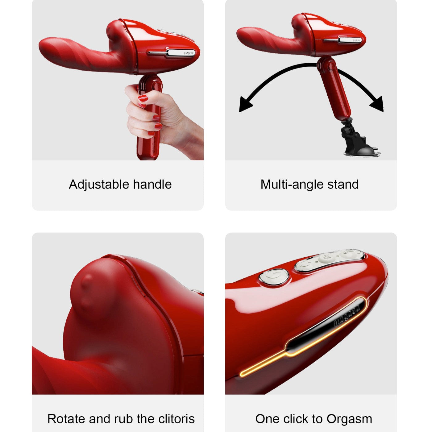 QINGNAN #9 Hand-Free Thrusting & Rotating Sex Machine Remote Controlled-3