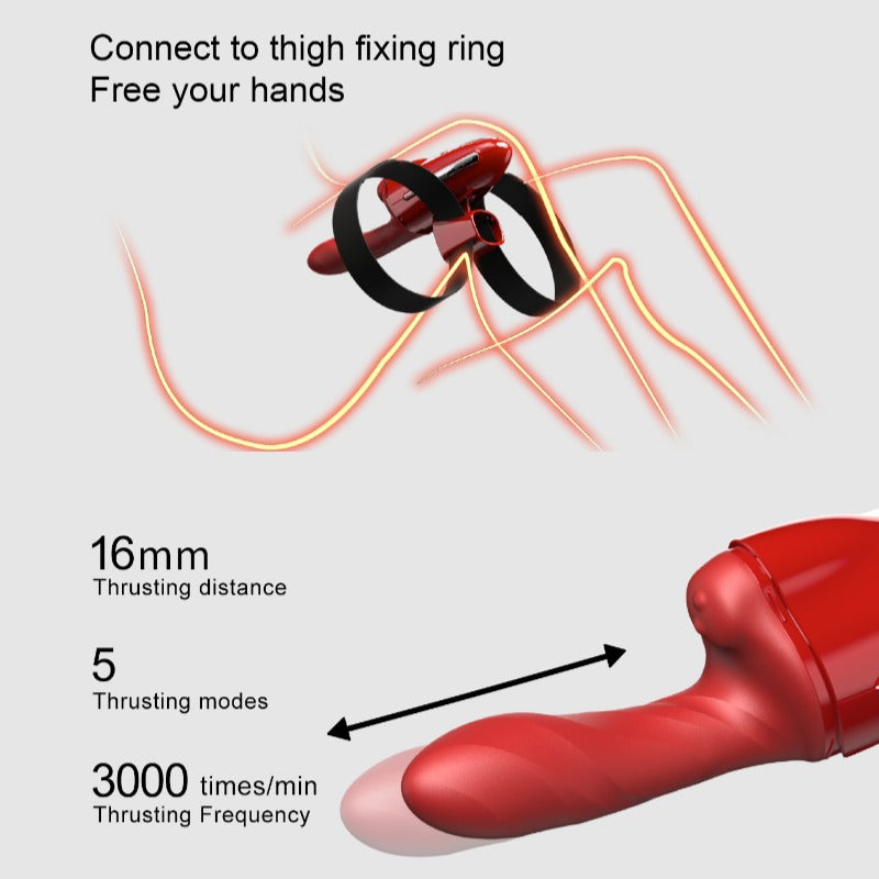 QINGNAN #9 Hand-Free Thrusting & Rotating Sex Machine Remote Controlled-1