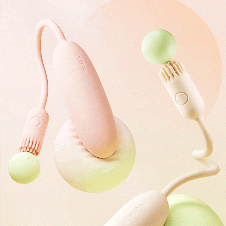 SVAKOM Plume Brush Tail Wearable Egg Vibrator App Controlled-3