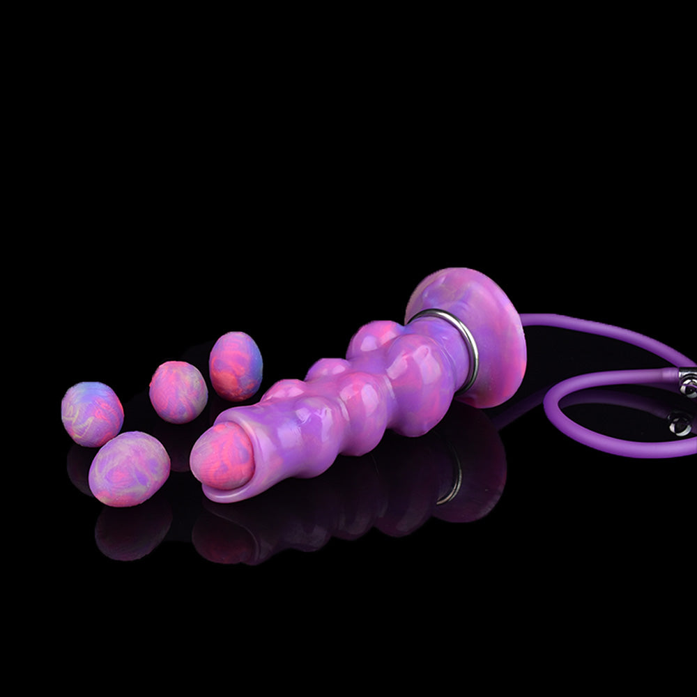 Three-Knot Wolf Luminous Ovipositor Dildo 6.9-Inch-2
